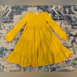 Yellow Long Sleeve girls top/dress